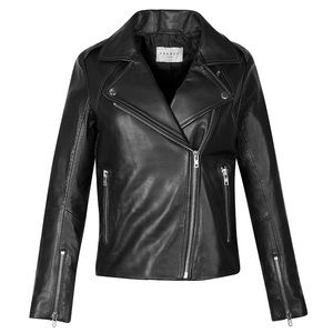 Sandro Paris Leather Jacket size 2, perfect condition, worn once, Small